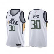 Camiseta Utah Jazz Georges Niang NO 30 Association Blanco