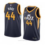 Camiseta Utah Jazz Isaac Haas NO 44 Icon 2018 Azul