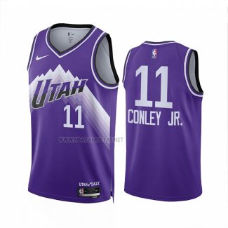 Camiseta Utah Jazz Kris Dunn NO 11 Ciudad 2023-24 Violeta