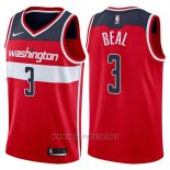 Camiseta Washington Wizards Bradley Beal NO 3 Icon 2017-18 Rojo