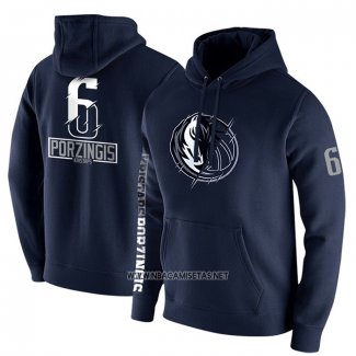 Sudaderas con Capucha Dallas Mavericks Kristaps Porzingis Azul