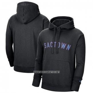 Sudaderas con Capucha Sacramento Kings Ciudad 2020-21 Negro