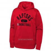 Sudaderas con Capucha Toronto Raptors Performance Practice 2021-2022 Rojo