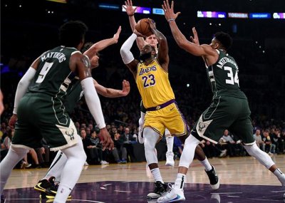 Lakers 113-103 Bucks - Camisetas nba baratas 2020