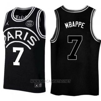 Camiseta AJ x PSG Mbappe NO 7 Negro