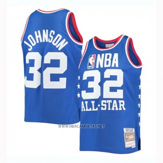 Camiseta All Star 1985 Magic Johnson NO 32 Azul