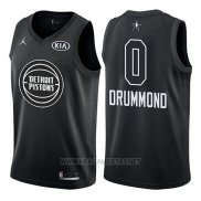 Camiseta All Star 2018 Detroit Pistons Andre Drummond NO 0 Negro