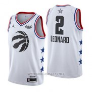 Camiseta All Star 2019 Toronto Raptors Kawhi Leonard NO 2 Blanco