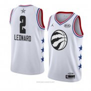 Camiseta All Star 2019 Toronto Raptors Kawhi Leonard NO 2 Blanco2