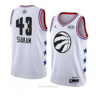 Camiseta All Star 2019 Toronto Raptors Pascal Siakam NO 43 Blanco