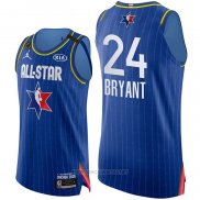 Camiseta All Star 2020 Los Angeles Lakers Kobe Bryant NO 24 Autentico Azul