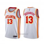 Camiseta Atlanta Hawks Bogdan Bogdanovic NO 13 Association 2020-21 Blanco