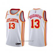 Camiseta Atlanta Hawks Bogdan Bogdanovic NO 13 Association 2020-21 Blanco