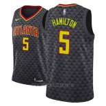 Camiseta Atlanta Hawks Daniel Hamilton NO 5 Icon 2018 Negro
