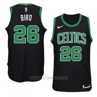 Camiseta Boston Celtics Jabari Bird NO 26 Statement 2018 Negro