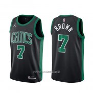 Camiseta Boston Celtics Jaylen Brown NO 7 Statement 2020-21 Negro