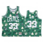 Camiseta Boston Celtics Larry Bird NO 33 Hardwood Classics Verde