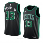 Camiseta Boston Celtics Marcus Morris NO 13 Statement 2018 Negro