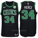 Camiseta Boston Celtics Paul Pierce NO 34 Statement 2017-18 Negro