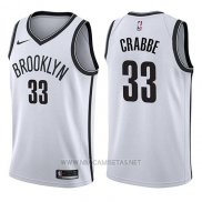 Camiseta Brooklyn Nets Allen Crabbe NO 33 Association 2017-18 Blanco