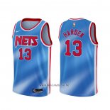 Camiseta Brooklyn Nets James Hardenl NO 13 Classic 2020-21 Azul