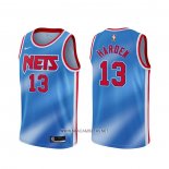 Camiseta Brooklyn Nets James Hardenl NO 13 Classic 2020-21 Azul