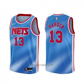 Camiseta Brooklyn Nets James Hardenl NO 13 Classic 2020-21 Azul
