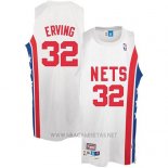 Camiseta Brooklyn Nets Julius Erving NO 32 Retro Blanco