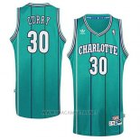 Camiseta Charlotte Hornets Dell Curry NO 30 Retro Verde