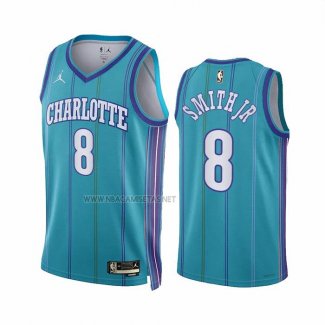 Camiseta Charlotte Hornets Dennis Smith JR NO 8 Classic 2023-24 Verde