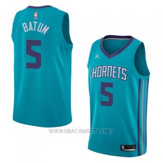 Camiseta Charlotte Hornets Nicolas Batum NO 5 Icon 2018 Verde