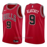 Camiseta Chicago Bulls Antonio Blakeney NO 9 Icon 2017-18 Rojo