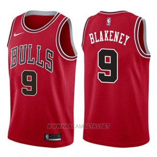 Camiseta Chicago Bulls Antonio Blakeney NO 9 Icon 2017-18 Rojo