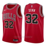 Camiseta Chicago Bulls Kris Dunn NO 32 Icon 2017-18 Rojo