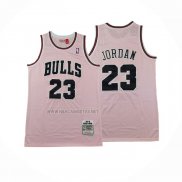 Camiseta Chicago Bulls Michael Jordan NO 23 Mitchell & Ness 1997-98 Rosa
