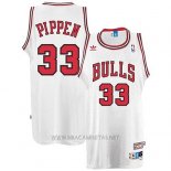 Camiseta Chicago Bulls Scottie Pippen NO 33 Retro Blanco