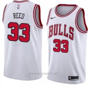 Camiseta Chicago Bulls Willie Reed NO 33 Association 2018 Blanco
