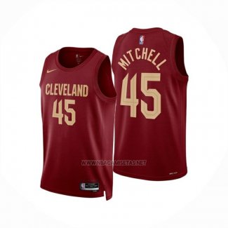 Camiseta Cleveland Cavaliers Donovan Mitchell NO 45 Icon 2024-25 Rojo