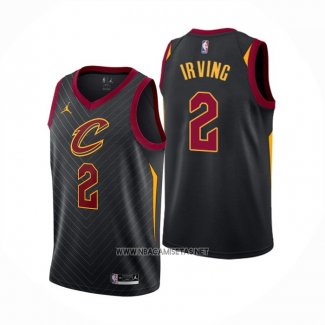 Camiseta Cleveland Cavaliers Kyrie Irving NO 2 Statement 2020-21 Negro