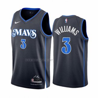 Camiseta Dallas Mavericks Grant Williams NO 3 Ciudad 2023-24 Azul