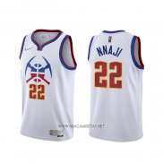 Camiseta Denver Nuggets Zeke Nnaji NO 22 Earned 2020-21 Blanco