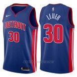 Camiseta Detroit Pistons Jon Leuer NO 30 Icon 2017-18 Azul