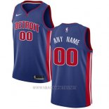 Camiseta Detroit Pistons Nike Personalizada 17-18 Azul