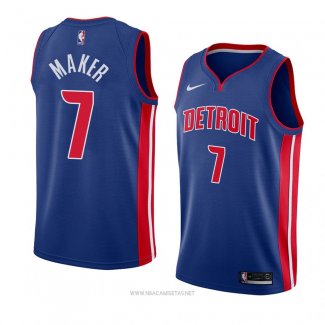 Camiseta Detroit Pistons Thon Maker NO 7 Icon 2018 Azul