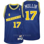 Camiseta Golden State Warriors Chris Mullin NO 17 Retro Azul