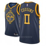 Camiseta Golden State Warriors Demarcus Cousins NO 0 Ciudad 2018-19 Azul