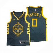 Camiseta Golden State Warriors Gary Payton II NO 0 Ciudad 2018-19 Azul