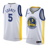 Camiseta Golden State Warriors Kevon Looney NO 5 Association 2018 Blanco