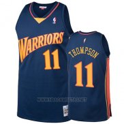 Camiseta Golden State Warriors Klay Thompson NO 11 2009-10 Hardwood Classics Azul