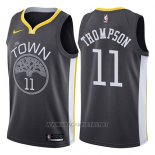 Camiseta Golden State Warriors Klay Thompson NO 11 Statement 2017-18 Negro